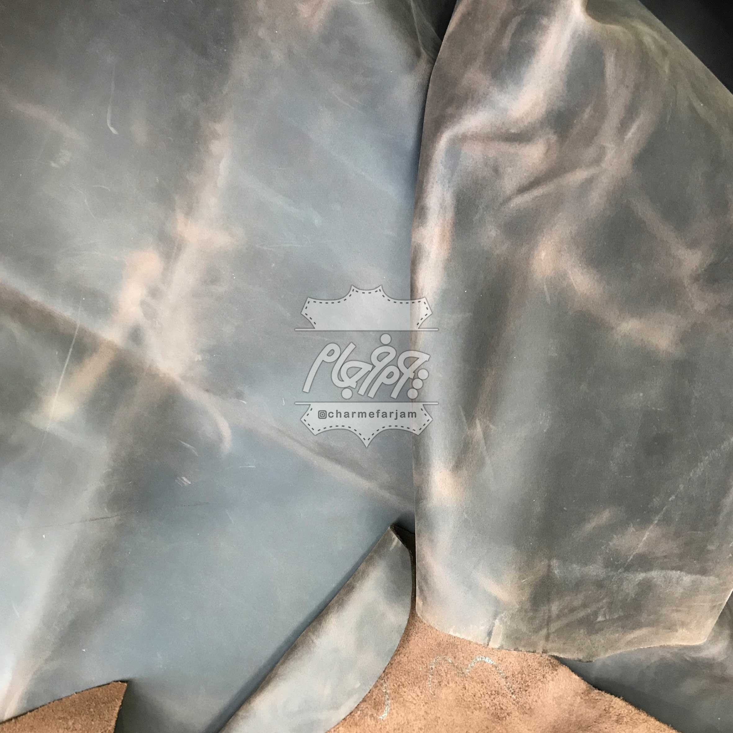 چرم گاوی کریزی هورس پولاپ قهوه ای تیره