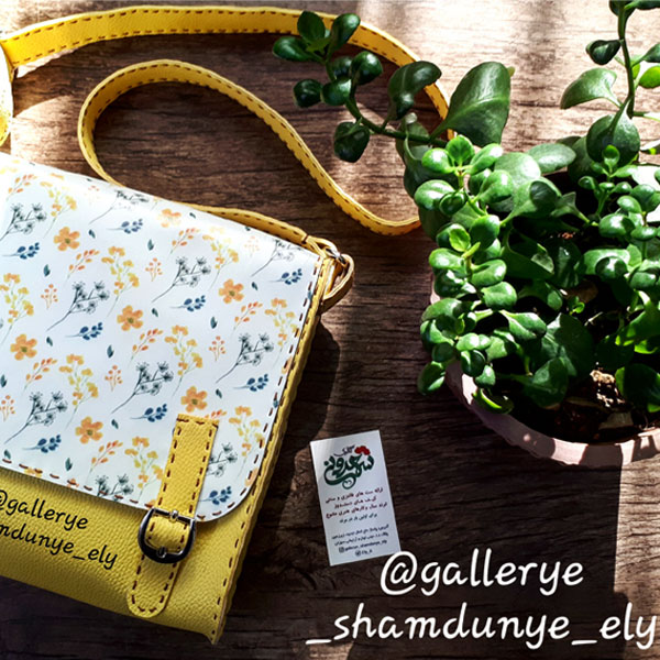 چرم فانتزی گل های وحشی کد 11