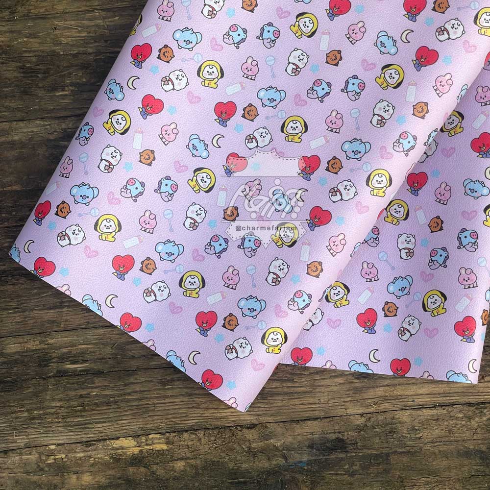 چرم فانتزی BT21  کد  275