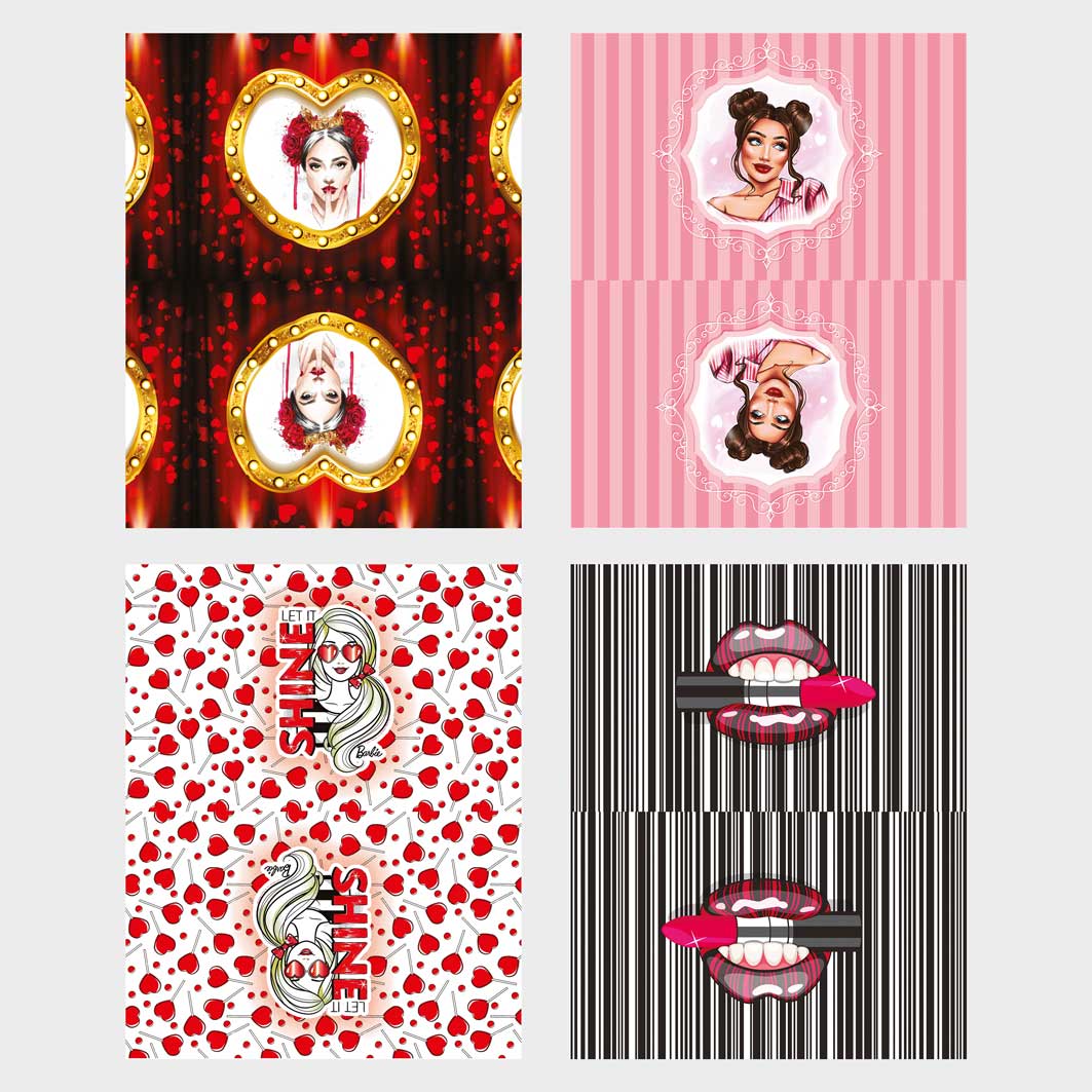 پک کیف لوازم آرایش 12 تایی کد 3