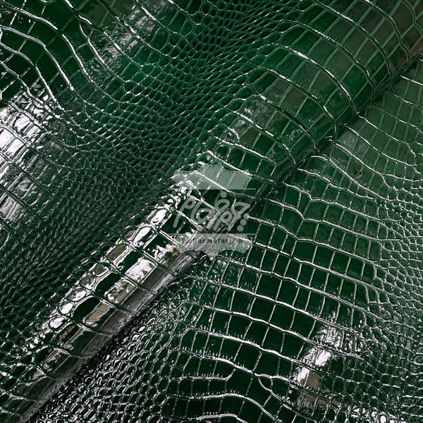 چرم گاوی ورنی روکو سبز