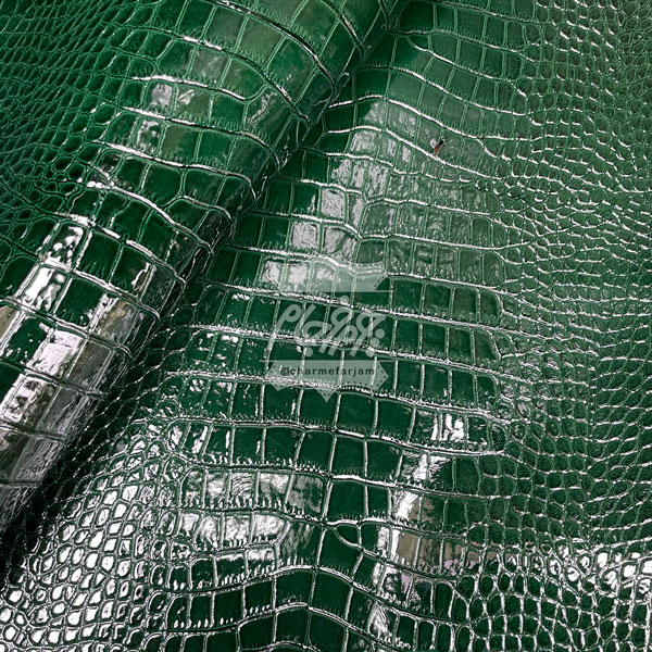 چرم گاوی ورنی روکو سبز