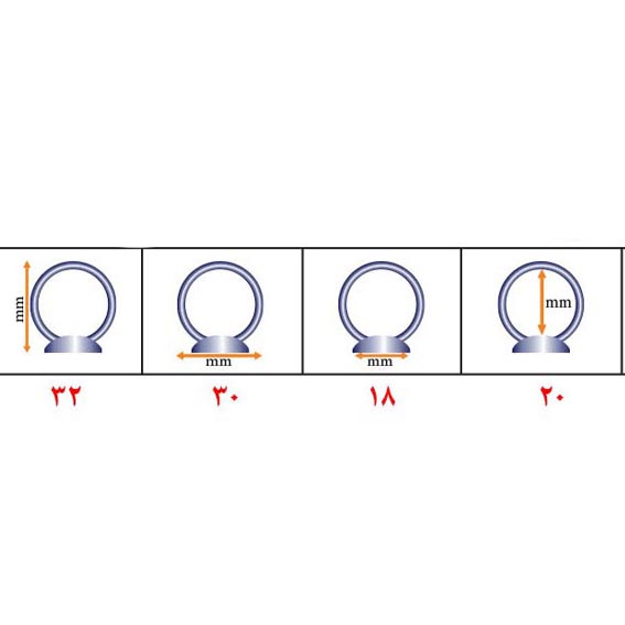 قفل کلاسور نقره ای 20 حلقه A5