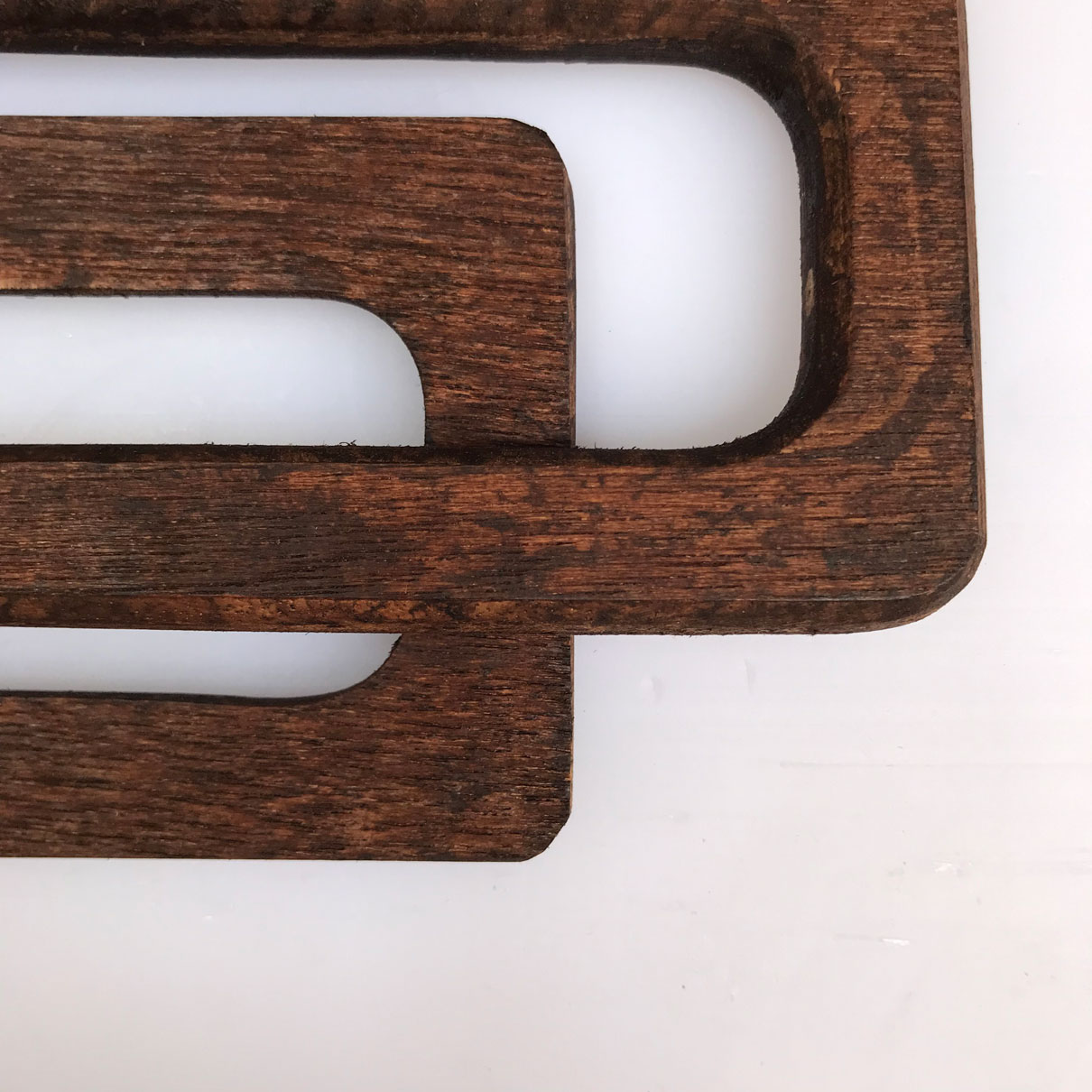 دسته چوبی مستطیل